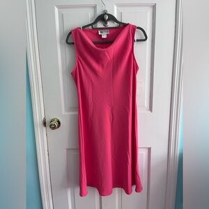 Pink Cowl Neck Dress